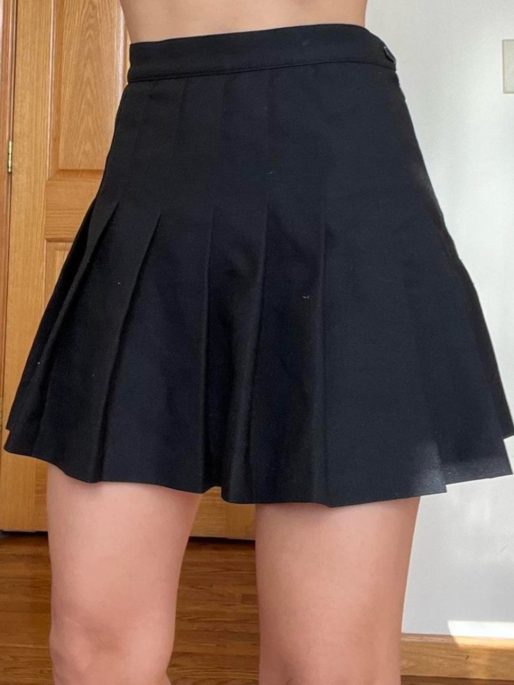American Apparel Pleated Tennis Skirt - Black